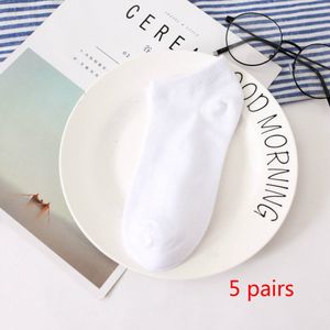 5 Pairs Mannen Vrouwen Mode Snoep Kleur Boot Sokken Toevallige Korte Ankle Boot Low Cut Dames Sokken interessante En Leuke Sokken