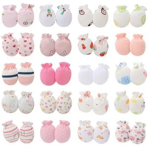 C9GB 20 Pairs Baby Anti Scratching Soft Cotton Gloves Newborn Protection Face Mittens