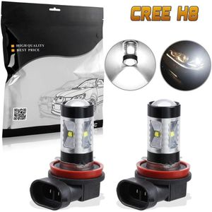 2Pcs H8 H11 H16LL 6-creexbd Wit 30W Echt High Power Led Fog Driving Gloeilampen Vervanging Voor Ford fusion/Cadillac Cts