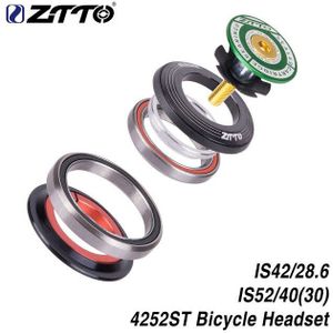 ZTTO4252ST fiets lager oortelefoon 42mm 52mm CNC 11/8 ""-11/2"" taps toelopende buis vork rechte IS42 IS52 spinal buis rechte buis