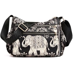 Mode Waterdichte Nylon Vrouwen Messenger Bags Carteira Vintage Gedrukt Zwervers Dames Handtas Vrouwelijke Crossbody Tassen Schoudertassen