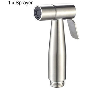 Roestvrij Staal Badkamer Wc Bidet Sproeier Shattaf Set Voor Wc Floor Pet Vrouwelijke Hygiëne Zelfreinigende Douchekop