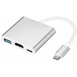 Type C Usb 3.1 Naar USB-C 4K Hdmi Usb 3.0 Adapter Kabel 3 In 1 Hub Voor Macbook Pro