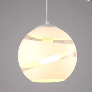 Moderne Glazen Ronde Bal Hanglampen E27 Led Schorsing Armatuur Minimalistische Loft Lichten Toevallige Woonkamer Lampen