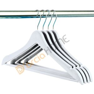 Hout Look Plastic 12 Pcs Witte Riem. Witte Riem. Plastic Hanger