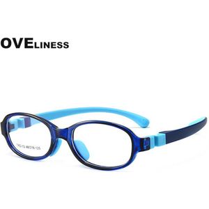 Kids Ronde Bril Bijziendheid Optische Brillen Glazen Frame Jongen Meisje Recept Siliconen Flexibele Kinderen Bril Eyewear