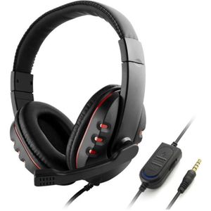 3.5Mm Gaming Headset Hoofdtelefoon W/Microfoon Volumeregeling Voor Sony PS4 Playstation 4 Voor Pc