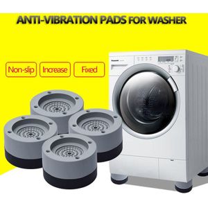4 Stks/set Anti Vibratie Pads Rubber Noise Antislip Verstelbare Hoogte Voet Mount Voor Wasmachine En Koelkast
