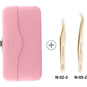 Nagaraku Wimper Extension Pincet Set Kit Grote Precisie Rvs Mega Volume Fans Pick Up Wimper Toepassing Gereedschap