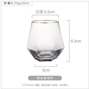 Rose Goud Wijn Glazen Cup Creatieve Luxe Geometrische Water Glas Whisky Shot Glazen Thuis Tazas De Cafe Sap AC50GC