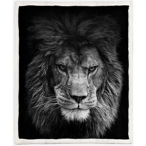 Onglyp 3D Leeuw Sherpa Deken Warm Comfy Deken Gooi Voor Sofa Couch Bed Reizen Plus Sprei Home Decor Dekens quilt