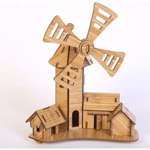 3d DIY Windmolen Papier Gebouw Puzzel Educatief Speelgoed Voor Kinderen Leren Onderwijs Puzzel Speelgoed Puzzel Voor Kinderen