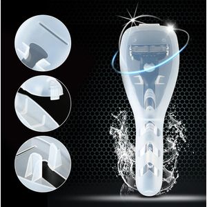 Mannen Reizen Scheermes Opbergdoos Praktische Draagbare Scheerapparaat Scheermes Houder Case Scheren Handvat Dozen (Geen Scheerapparaat Scheerapparaat)