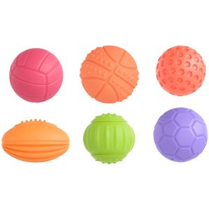 6 Stuks Structuur Multi Bal Set Zachte Zintuiglijke Grijpen Ballen Bad Bal Speelgoed Voor Baby Vroege Puzzel Leren Onderwijs
