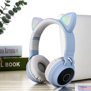 Best LED Kat Ear Hoofdtelefoon Bluetooth 5.0 Headset Ondersteuning FM Radio TF Card 3.5mm Plug Met Microfoon Voor iPhone Xiaomi PC Gaming