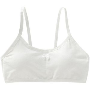 [B227] Comfortabele Leuke Mooie Roze Katoen Bretels Tiener Ondergoed Meisjes Training Beha Crop Top 8-16 Jaar