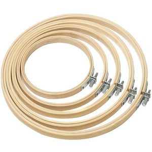 10-30cm Ronde Hout Kruissteek Borduren Hoepel Naaien Tool Bamboe Embroidery Hoop Ring Frame Craft Handige DIY naaien accessoires