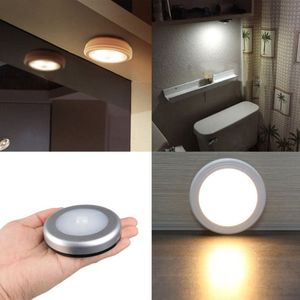 1 stks Licht met 6 LED Draadloze PIR Motion Sensor Licht Muur Kast Kledingkast Lade Lamp Batterij