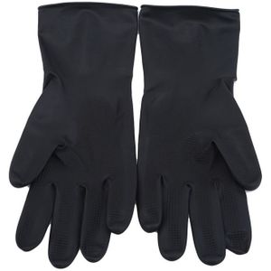 1 Paar Haar Handschoenen Haarkleuring Antislip Handschoenen Herhaald Gebruik Van Handschoenen Salon Tool Zwarte Latex Met Deeltjes mitten