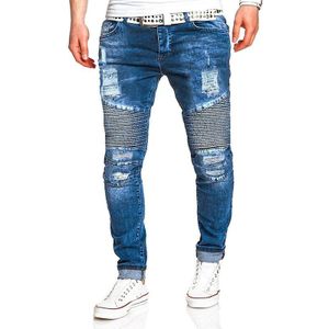 Mannen Creatieve Mode Persoonlijkheid Toevallige Lange Mouwen Jeans Blauw Broek Heren Jeans Brand Jeans Mannen jeans
