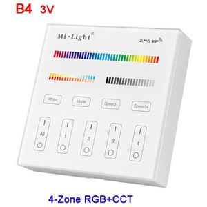 Miboxer Rgb + Cct Smart Touch Panel Controller B8/B4/T4 Wandmontage 2.4G 4-zone 8-Zone Afstandsbediening Schakelaar Voor Led Lamp Light Strip