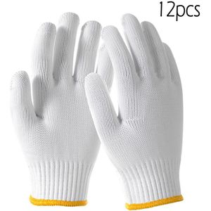 Deli DL521003 12 Pairs Polyester Antislip Handschoenen Industriële Huis Tuin Werken Arbeid Handschoenen Handgereedschap Accessoires