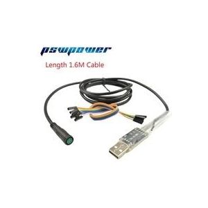 Bafang Usb Programmering Lengte 1.6M Kabel Voor 8fun / BBS01B BBS02B Bbshd Mid Drive / Center Elektrische Fiets Motor geprogrammeerd Kabel