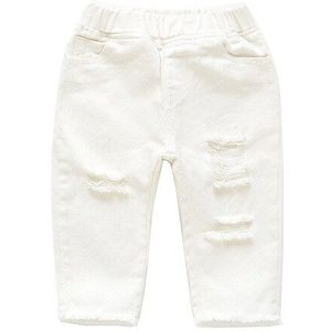 Herfst Mode Baby Jongens Broek Kinderen Gat Jeans Cartoon Bron Hoge Taille Broek Voor Jongens Kids Kleding Xiao lu Mao