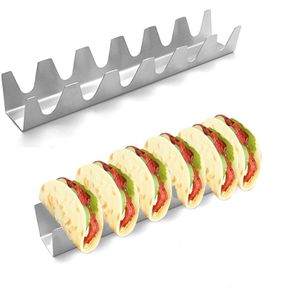 Wave Vorm Rvs Taco Holder Display Houders Keuken Voedsel Rek Shell 1-6 Slots Mexicaanse Voedsel Taco Rek