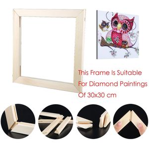 Foto Fotolijst 5d Diamant Schilderij Frame Diy Kruissteek Borduren Houten Frame Voor Canvas Olieverf Size # T5P