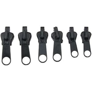 6Pcs Instant Zipper Universal Instant Fix Rits Reparatie Kit Vervanging Zip Slider Tanden Rescue Voor Diy naaien