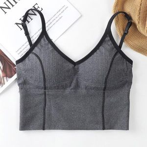 Zomer Meisjes Tank Crop Top Naadloze Sexy U-Vormige Terug Tube Tops Vrouwelijke Sport Ondergoed Beha Bralette Brasserie