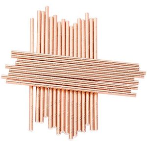 25pcs Foil Gold Rose Gold Silver Paper Straws Wedding Favors Star Drinking Straws Birthday Party Decoration Kids Party Supplies