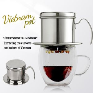 Vietnam Koffie Druppelaar Filter Koffiezetapparaat Draagbare Gesneden Verfijnd Zhongyuan Ijs Koffie Filter Druppelen Pot