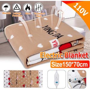 110V Single Electric Blanket Baby Kids Electric Heating Blanket Bed Warmer Electric Heated Blanket Thermostat Fast Heating Pad