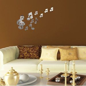 Sofa Achtergrond Muur Milieubescherming Muur Sticker Notes Spiegel Drie Dimensionale Wanddecoratie Spiegel Plakken