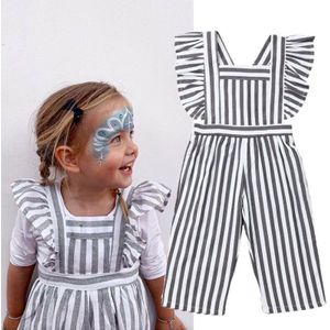 Peuter Kid Baby Meisjes Ruffle Romper Jumpsuit Kleding Outfits Set Playsuit