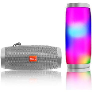 Draadloze Bluetooth Speaker Led Draagbare Boom Box Outdoor Bass Kolom Subwoofer Klankkast Met Mic Ondersteuning Tf Fm Usb Subwoffer