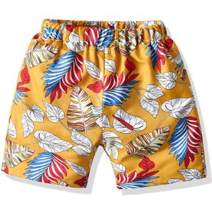 Zomer Kids Baby Jongens Beach Shorts 1-7Y Bloemenprint Elastische Taille Casual Broek Shorts