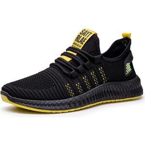 Mannen Schoenen Ademend Lichtgewicht Antislip Lace-Up Comfortabele Heren Casual Schoenen Mesh Mannen Sneakers platte Mode