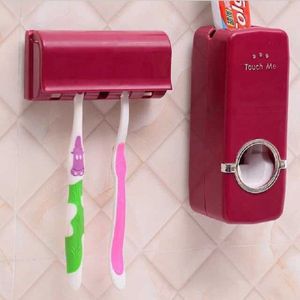 Automatische Tandpasta Dispenser Tandenborstelhouder Stofdicht Wassen Set Gadgets Wall Mount Rack Bad Oral Badkamer Accessoires