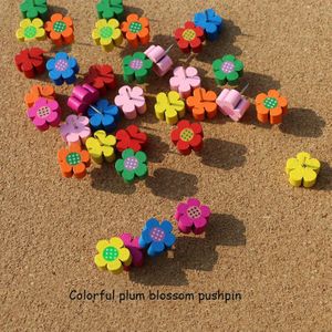 Kleurrijke Pruim Hout Pushpins Druk Nail Kurk Nagels Grote Hoofd Nail Houten Punaise Cartoon Pushpins