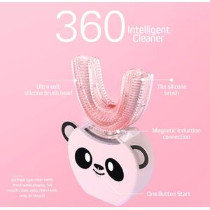 Kinderen Elektrische Tandenborstel 360 Graden Automatische Kinderen Sonic Elektrische Tandenborstel Waterdicht U Vormige Usb Opladen Tandenborstel