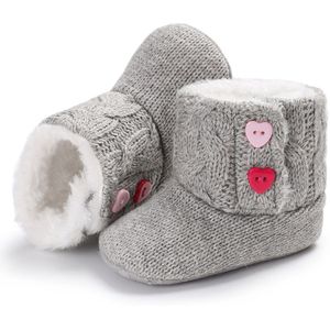 Baby Baby Meisje Jongen Peuter Winter Warme Laarzen Garen Gebreide Wollen Zachte Zool Baby Schoenen 0- 18 M