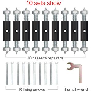 10Sets Wandschakelaar Socket Cassette Hersteller Switch Cassette Schroef Ondersteuning Staaf Voor Socket Cassette Reparatie Elektrische Accessoires