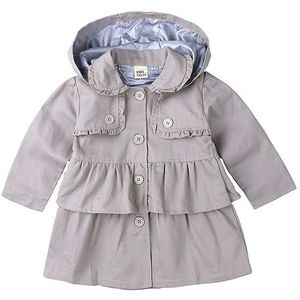 Lente Herfst Meisjes Windjack Jas Baby Kids Hooded Uitloper Baby Kids Meisje Jas Kinderkleding