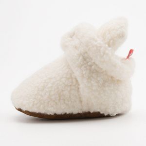 Pasgeboren Baby Katoenen Booties, Winter Warm Fleece Gezellige Sokken Crib Shoes Antislip Zool Toddle Babyschoenen Slippers
