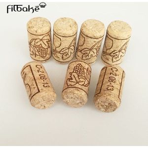 Filbake 6Pcs Wijn Rechte Kurk Natuurlijke Blanco Wijn Kurken Craft Kurken Premium Wijnmakerij Fles Grade Van Portugal