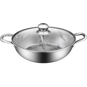 Bestonzon Multifunctionele Rvs Dubbele Pot Kookgerei Non Stick Koken Potten Met Glazen Deksel