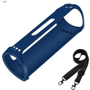 Silicagel Schokbestendig Bag Carrying Travel Case Zwart Compatibel Met SRS-XB43 Draadloze Speaker Beschermhoes